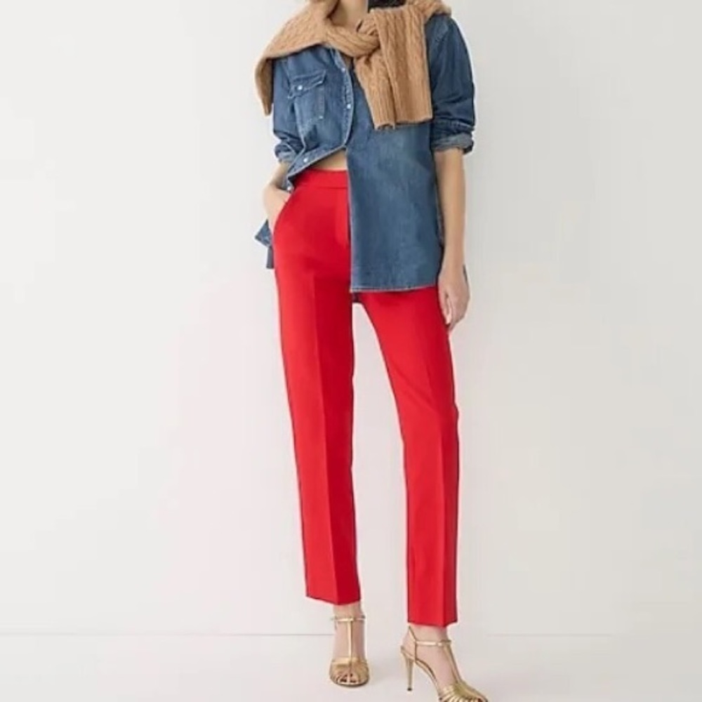 NWT JCrew Tall Kate straight-leg pant in four-season stretch T10 - Picture 2 of 3